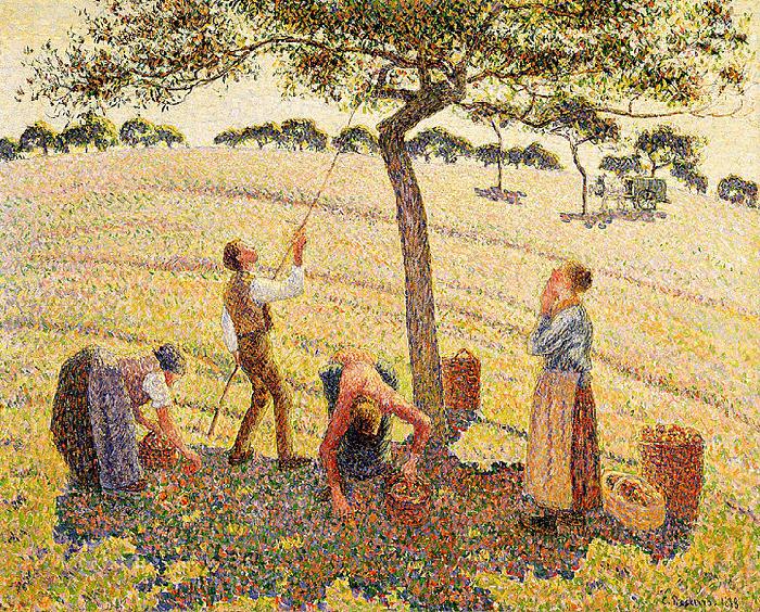 Camille Pissarro Apple harvest at Eragny oil painting picture